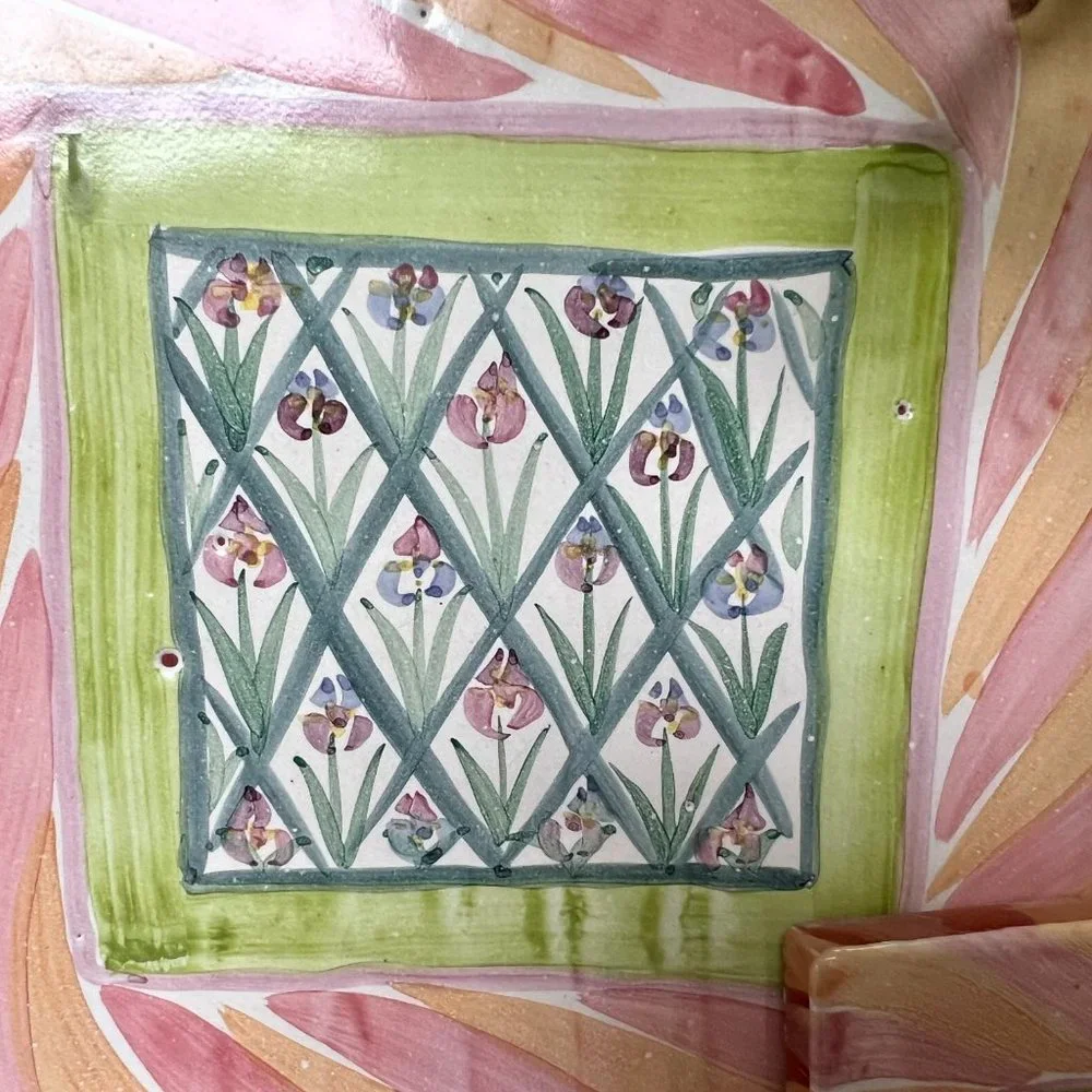 RARE 1983 MacKenzie-Childs Trivets/Hot Plates 2-Piece Set